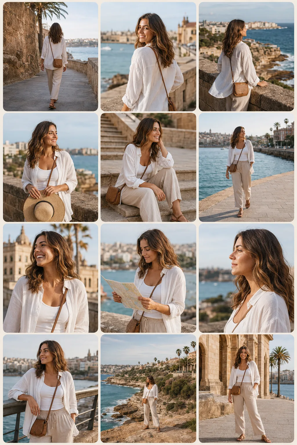 Travel Photo Poses contact sheet